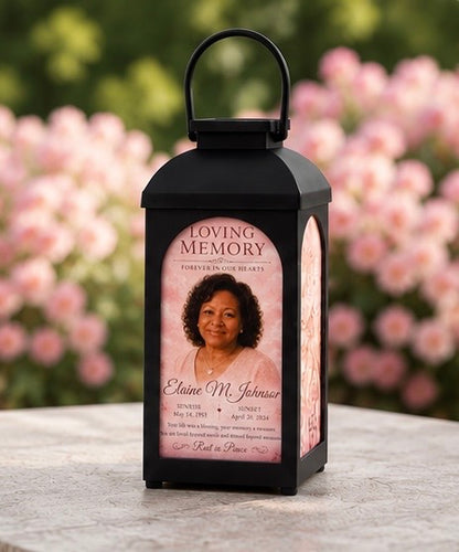 Personalized LED Lantern – Custom Memorial & Wedding Keepsake