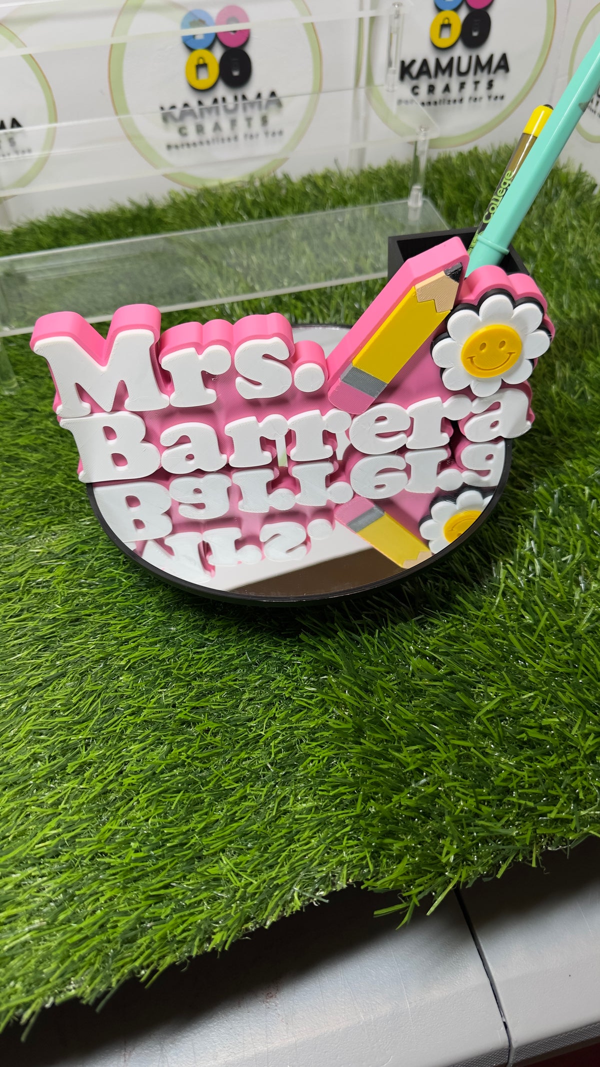 Personalized Teacher Desk Name Plate ✏️🌼