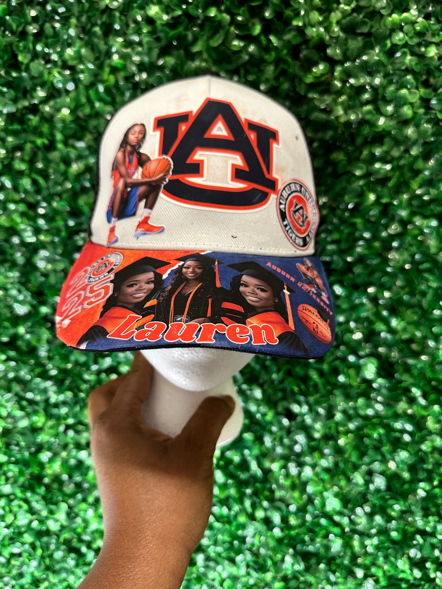 Personalized Trucker Hat with Optional Charms, Custom Photo Hat for Graduation, Office, Birthdays & Special Events