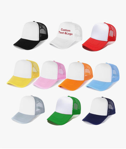 Personalized Trucker Hat with Optional Charms, Custom Photo Hat for Graduation, Office, Birthdays & Special Events