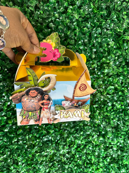 Custom (12) 3D Gable Box, Clear (12) 3D Gable Box, Party Box, Treat Box, personalize  in any Theme