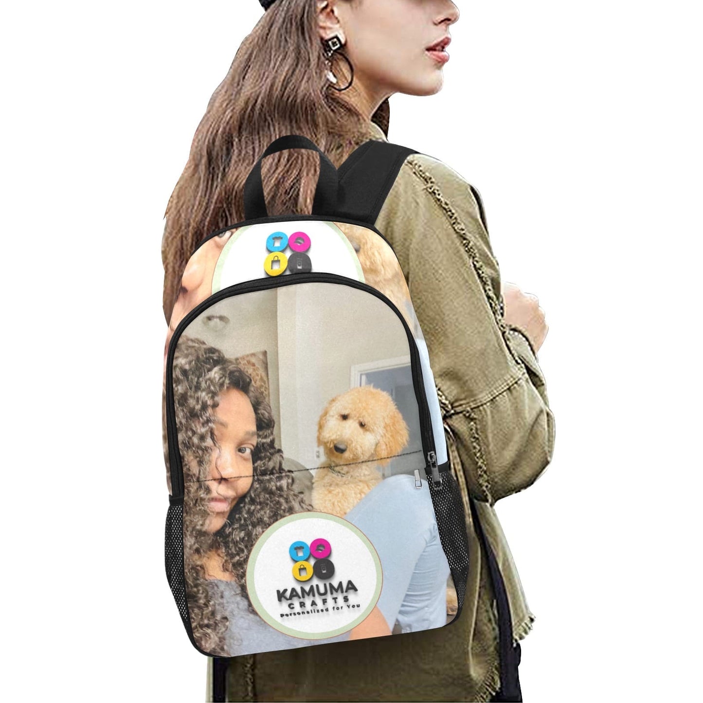 Personalized Photo Backpack (Large)– Custom Printed School Bag|Work Laptop Bag| Travel Bag