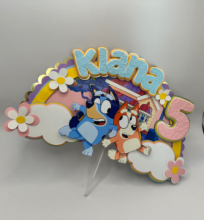 3D Customized Cake Topper | Bluey-Inspired| Party Favor