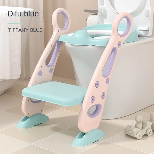 Toddler Potty Training Seat with Ladder & Splash Guard