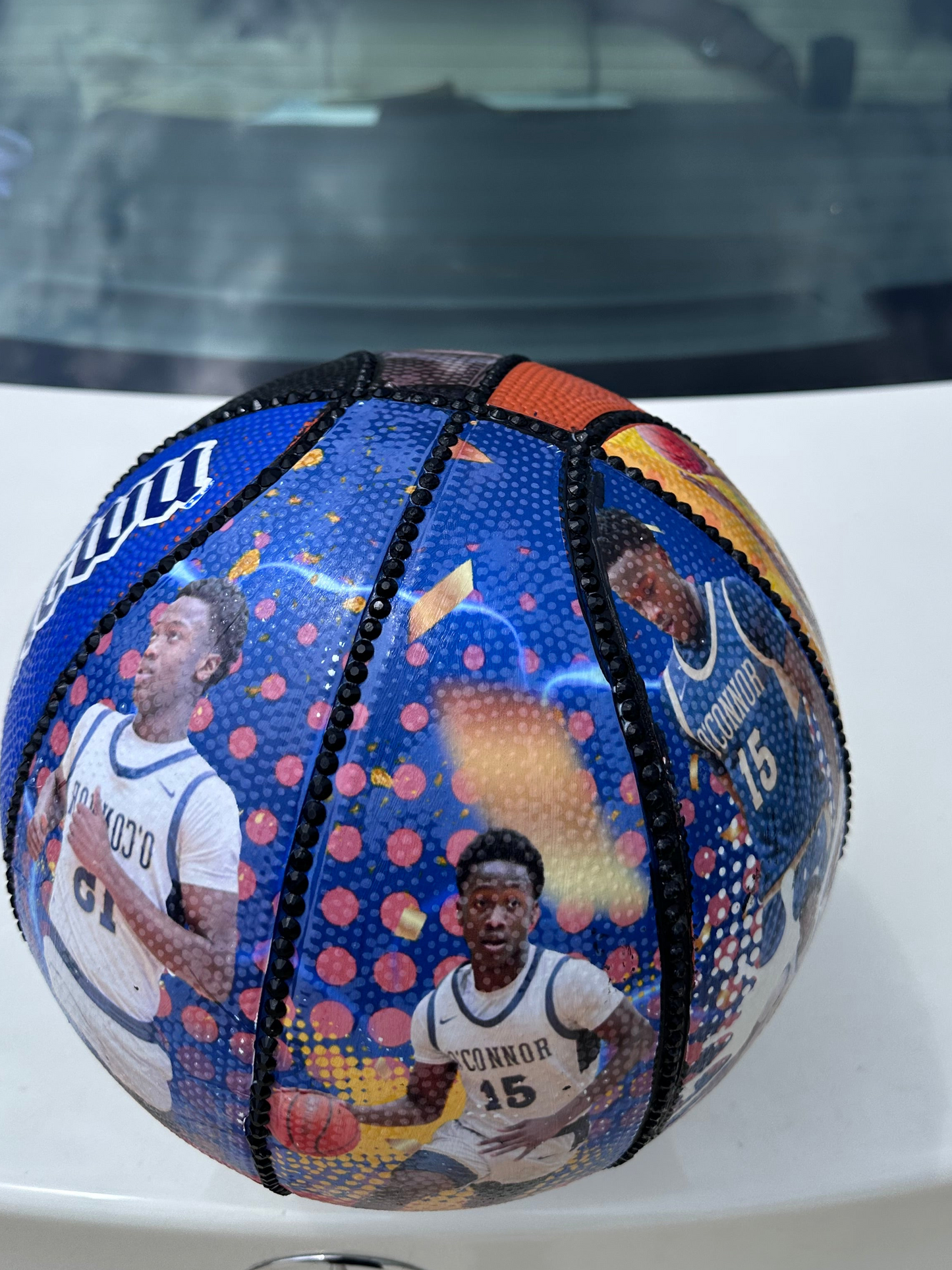 Turn Your Favorite Photo Into a Custom Basketball 🏀 | 4 Panel Design Photo Basketball | Seniors