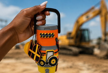 Construction-Themed 12oz Slim Can Cooler Set 🚧| 12oz Slim Can Cooler| 12oz Standard Can Coooler