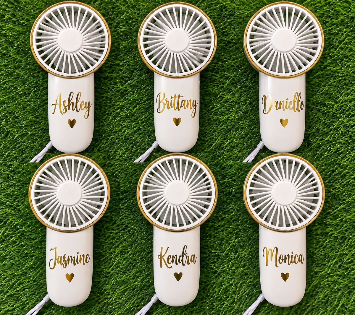 Personalized Handheld Fan| Custom Party Favors | Battery-Operated Handheld Fan