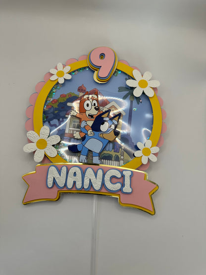 3D Customized Cake Topper | Bluey-Inspired| Party Favor