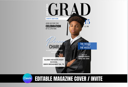 Graduation Editable Digital Magazine/Invite