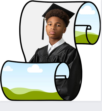 Editable Graduation Scroll