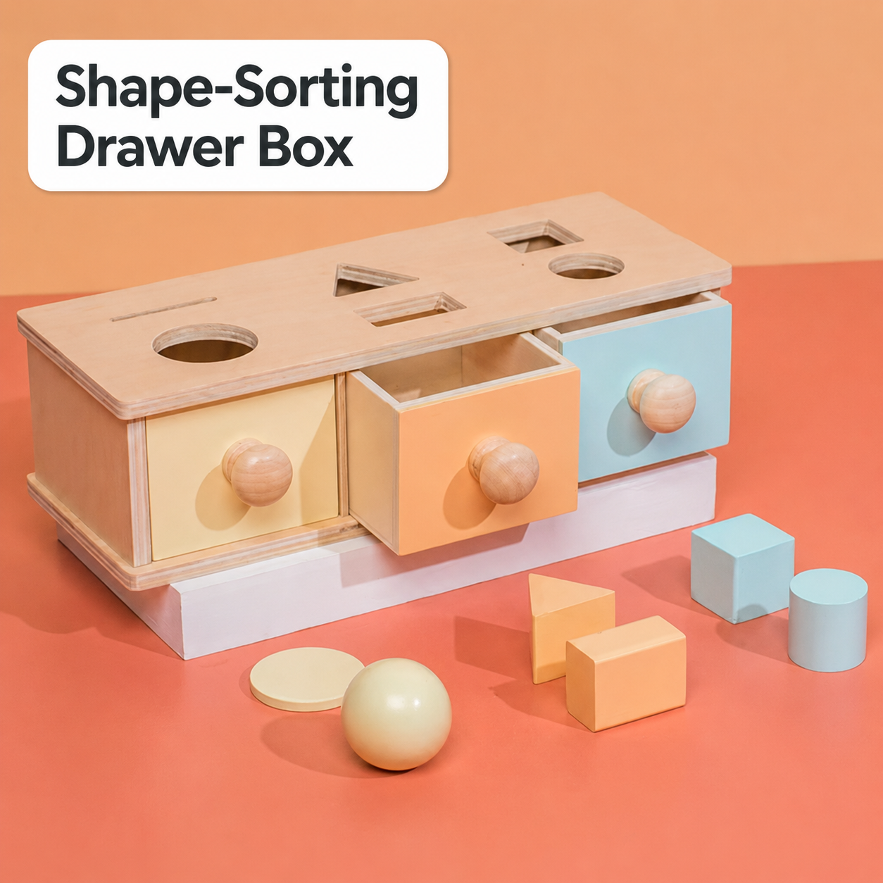 Wooden Montessori-Style Learning Toy