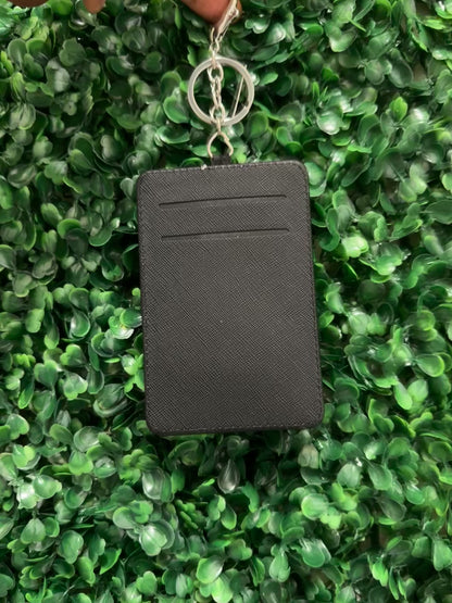 Personalized Composition Book Keychain Wallet – Cute Teacher Gift | ID Badge Holder + Card Slot | Back-to-School Essential