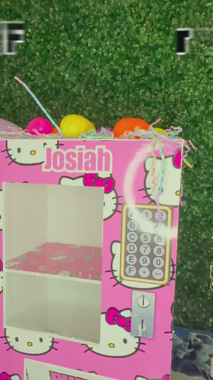Custom vending machine, Hello Kitty-Inspired vending machine, Graduation vending machine, Easter vending machine