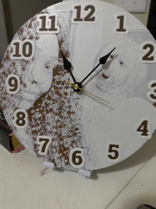Custom Photo Clock| Timeless Personalized Keepsake| 3D Custom Clock