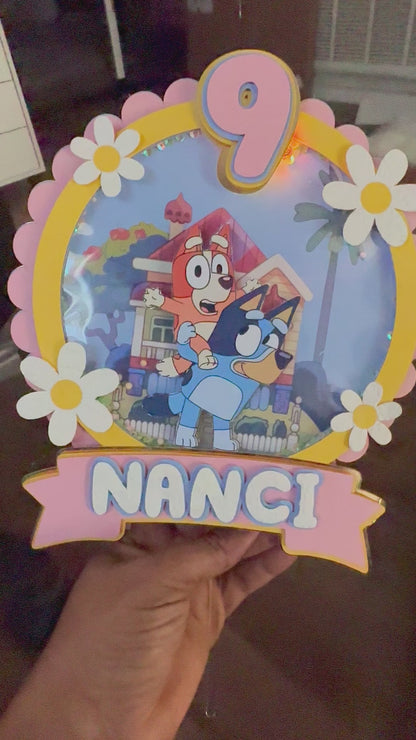 3D Customized Cake Topper | Bluey-Inspired| Party Favor