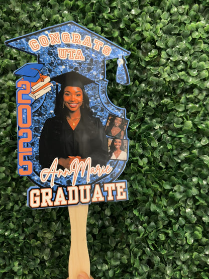 Custom Graduation Fans – Set of 5