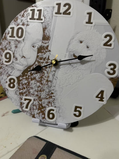 Custom Photo Clock| Timeless Personalized Keepsake| 3D Custom Clock