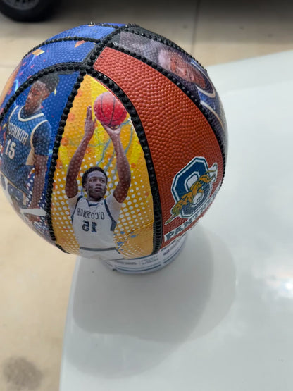 Turn Your Favorite Photo Into a Custom Basketball 🏀 | 4 Panel Design Photo Basketball | Seniors